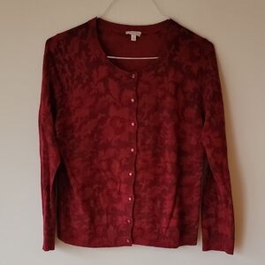 Talbots Rich Red Knit Sweater